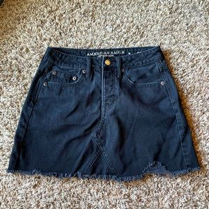 American Eagle Black Jean Skirt